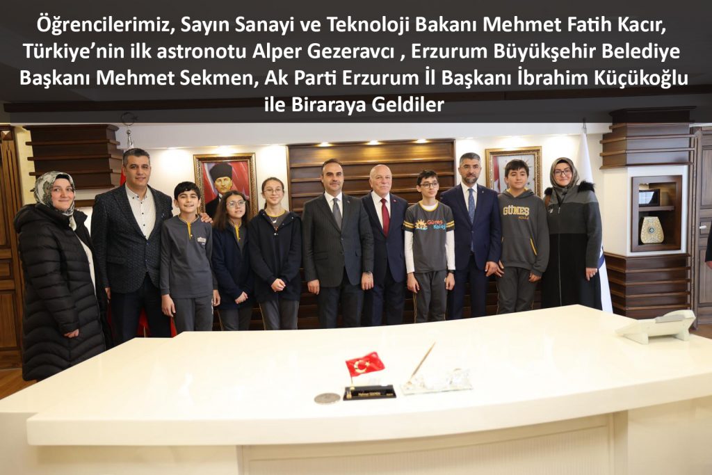 Öğrencilerimiz, , Sayın Sanayi ve Teknoloji Bakanı Mehmet Fatih Kacır ve Beraberindeki Heyet ile Biraraya Geldi